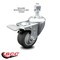 Service Caster 3 Inch Thermoplastic Rubber Swivel 12mm Stem Caster with Total Lock Brake SCC-TSTTL20S314-TPRB-M1215 - alternate 2